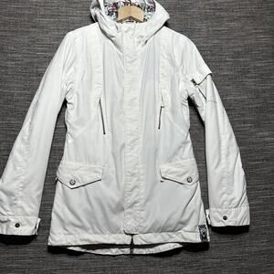 Burton Jacket Women's XS White Collection Snow Ski Dry Ride Full Zip